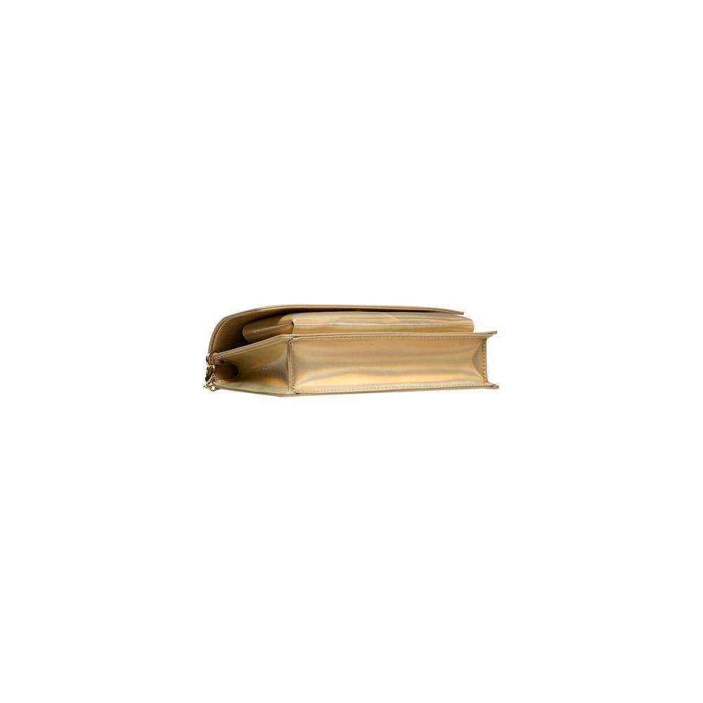 Love Moschino Gold Polyethylene Women Crossbody Bag