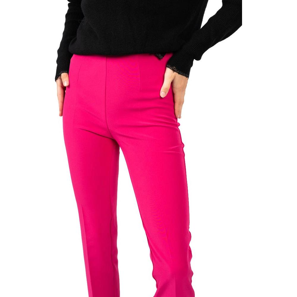 PINKO Fuchsia Polyester Jeans & Pant PINKO Black
