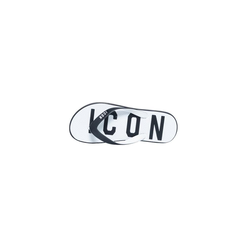 Icon White Rubber Sandal Icon Lavender