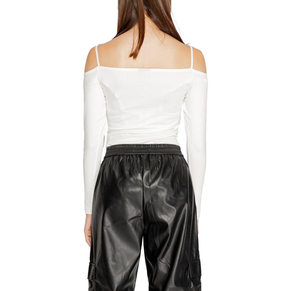 Icon White Cotton Tops & T-Shirt Icon Black