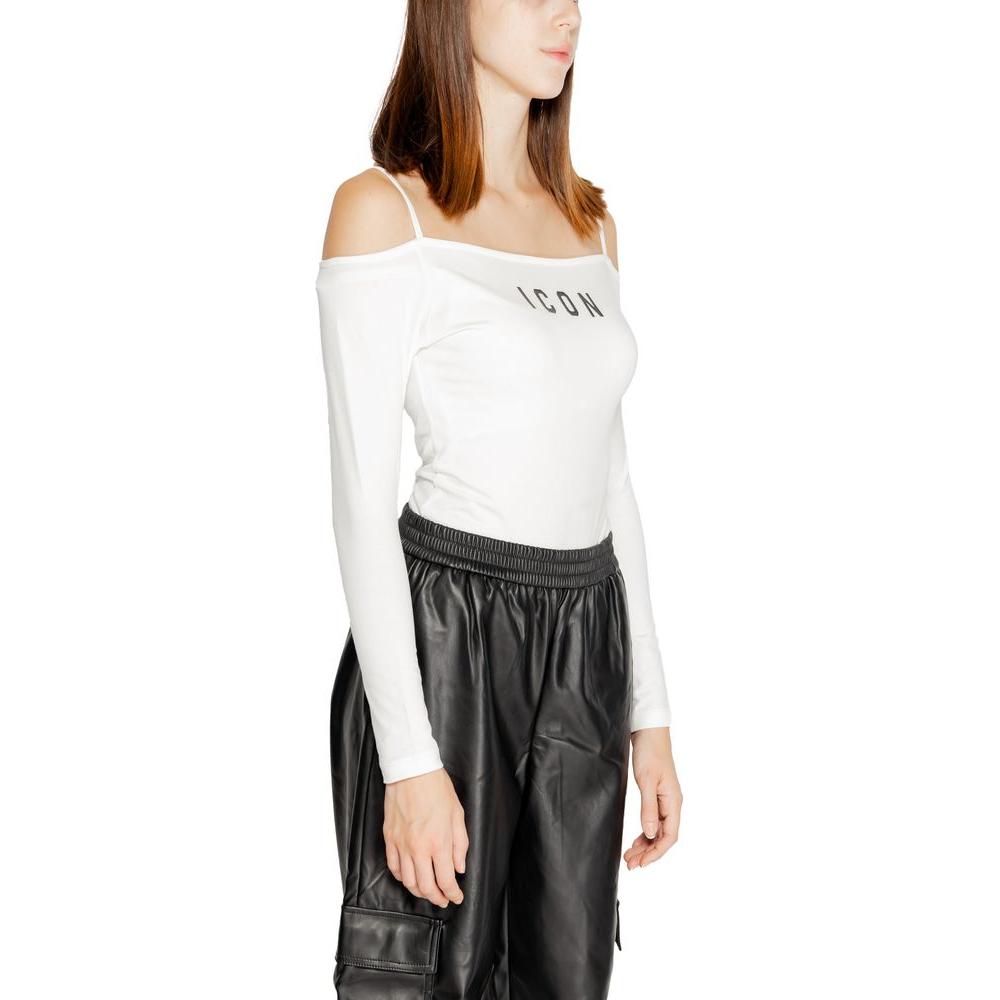 Icon White Cotton Tops & T-Shirt Icon Antique White
