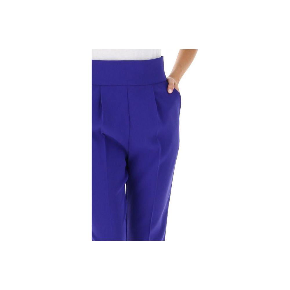 PINKO Purple Polyester Jeans & Pant PINKO Dark Slate Blue