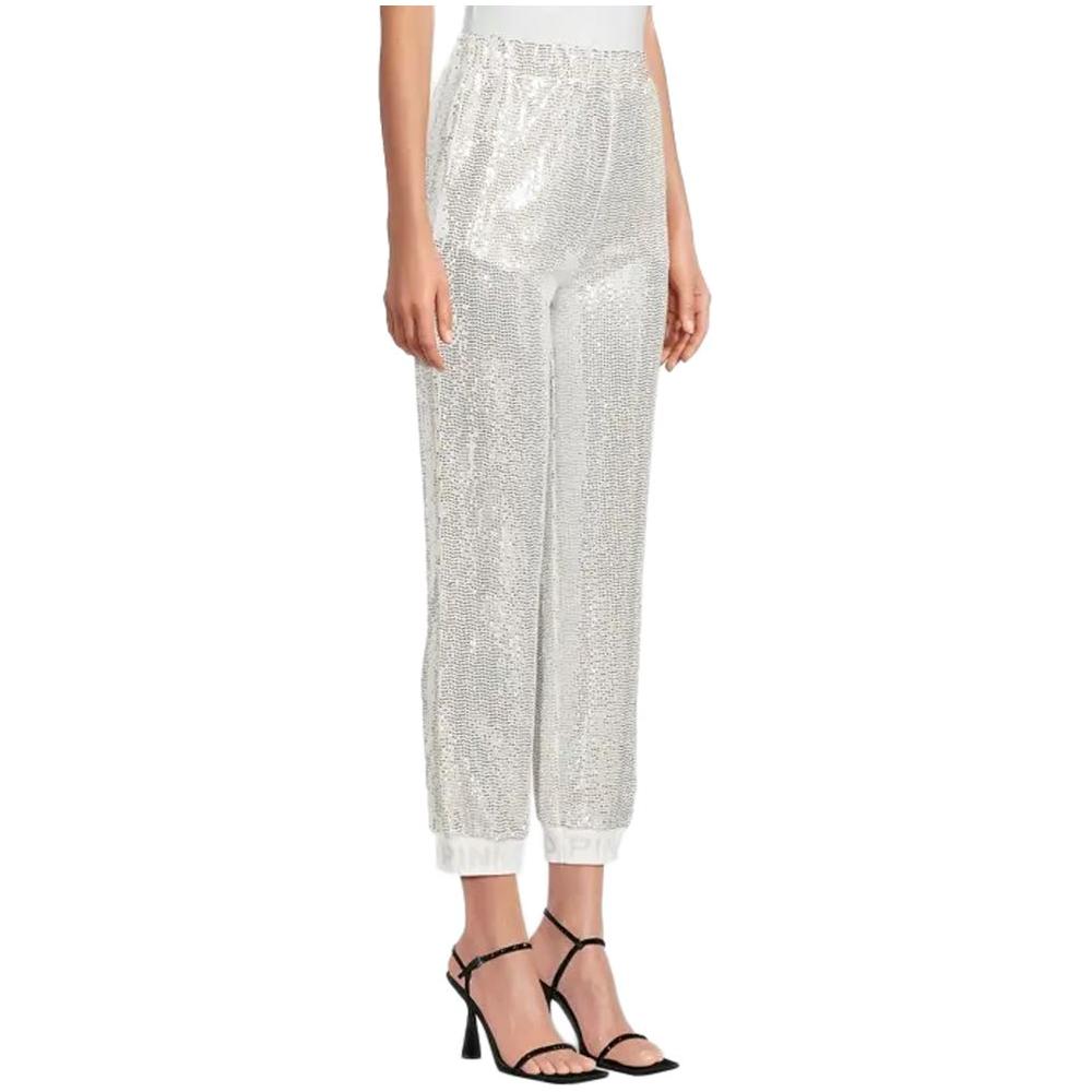 PINKO Gray Polyamide Jeans & Pant PINKO Light Gray