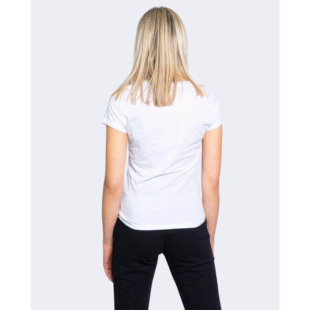 Armani Exchange White Cotton Tops & T-Shirt Armani Exchange Lavender