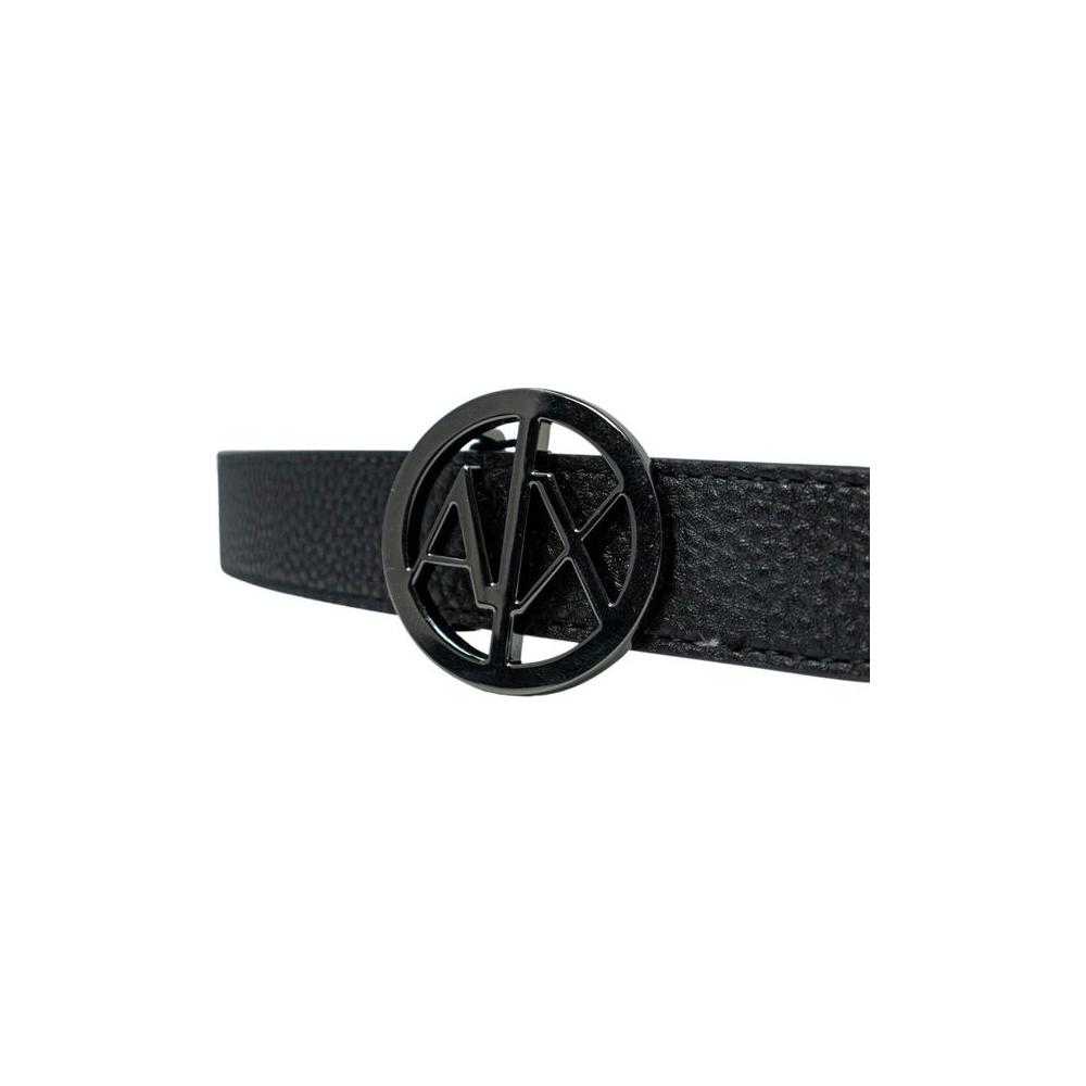 Armani Exchange Black Polyester Belt Armani Exchange Dark Slate Gray
