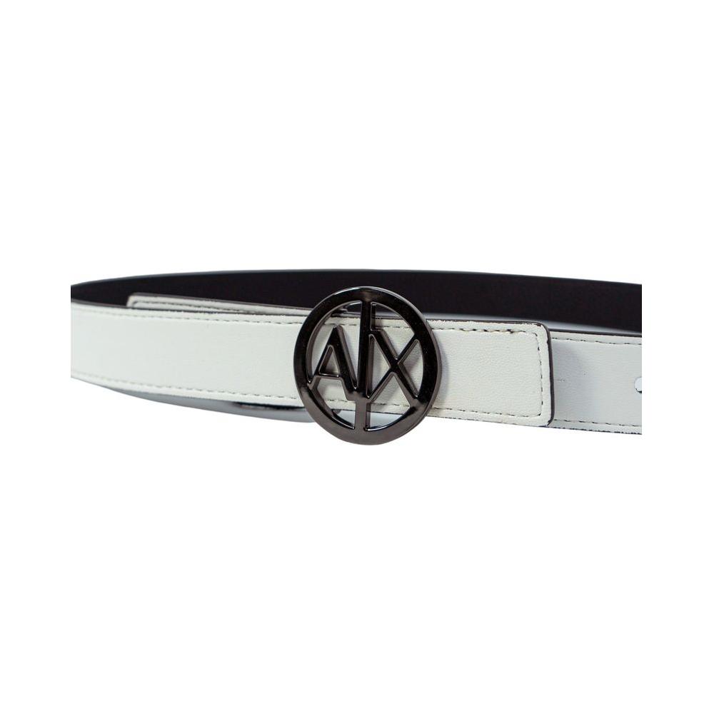 Armani Exchange Black Polyester Belt Armani Exchange Black