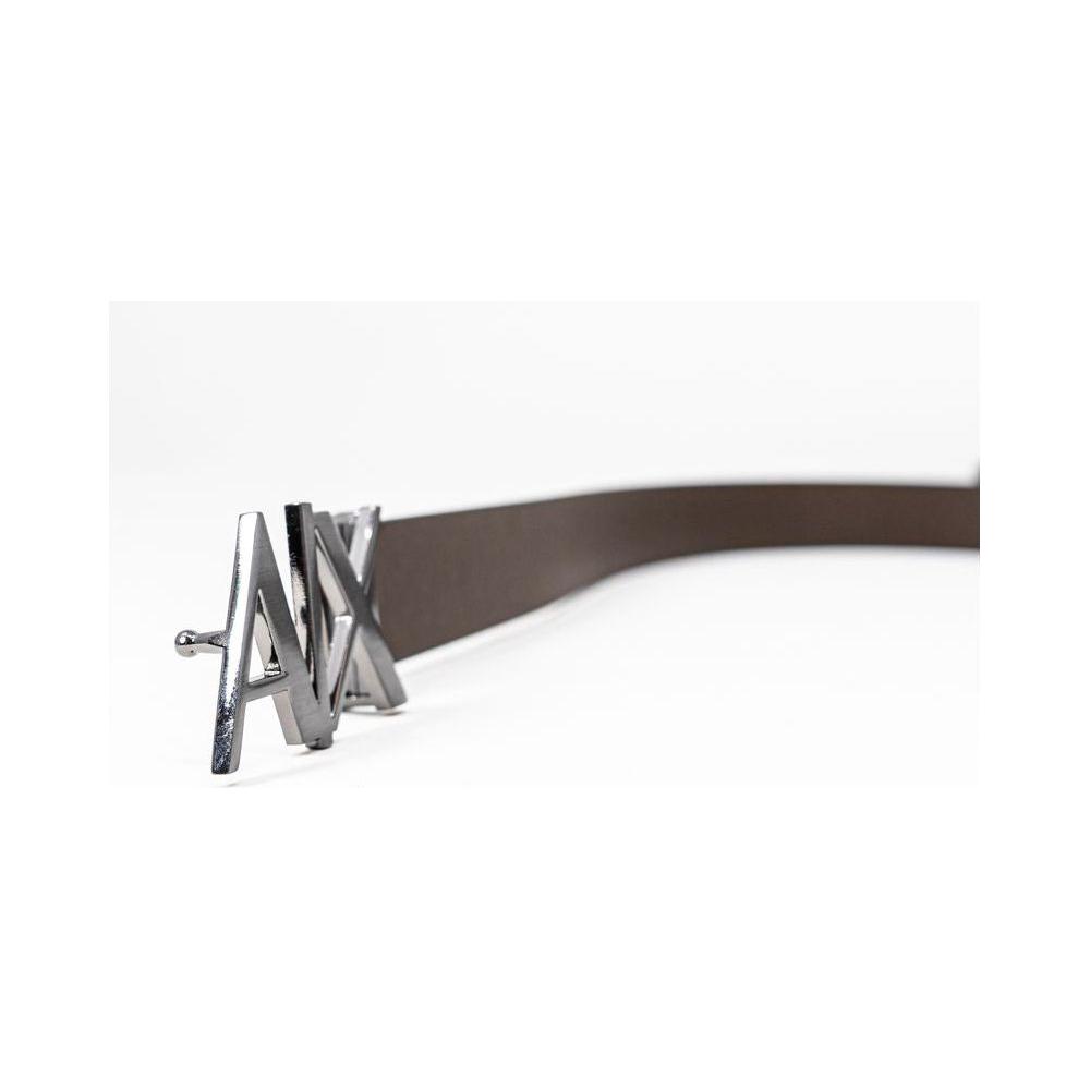 Armani Exchange Black Leather Belt Armani Exchange Dark Slate Gray