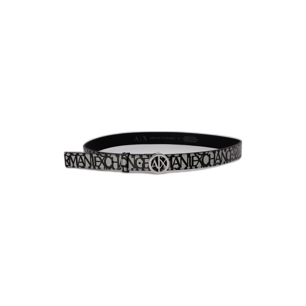 Armani Exchange Gray Polyester Belt Armani Exchange Gray