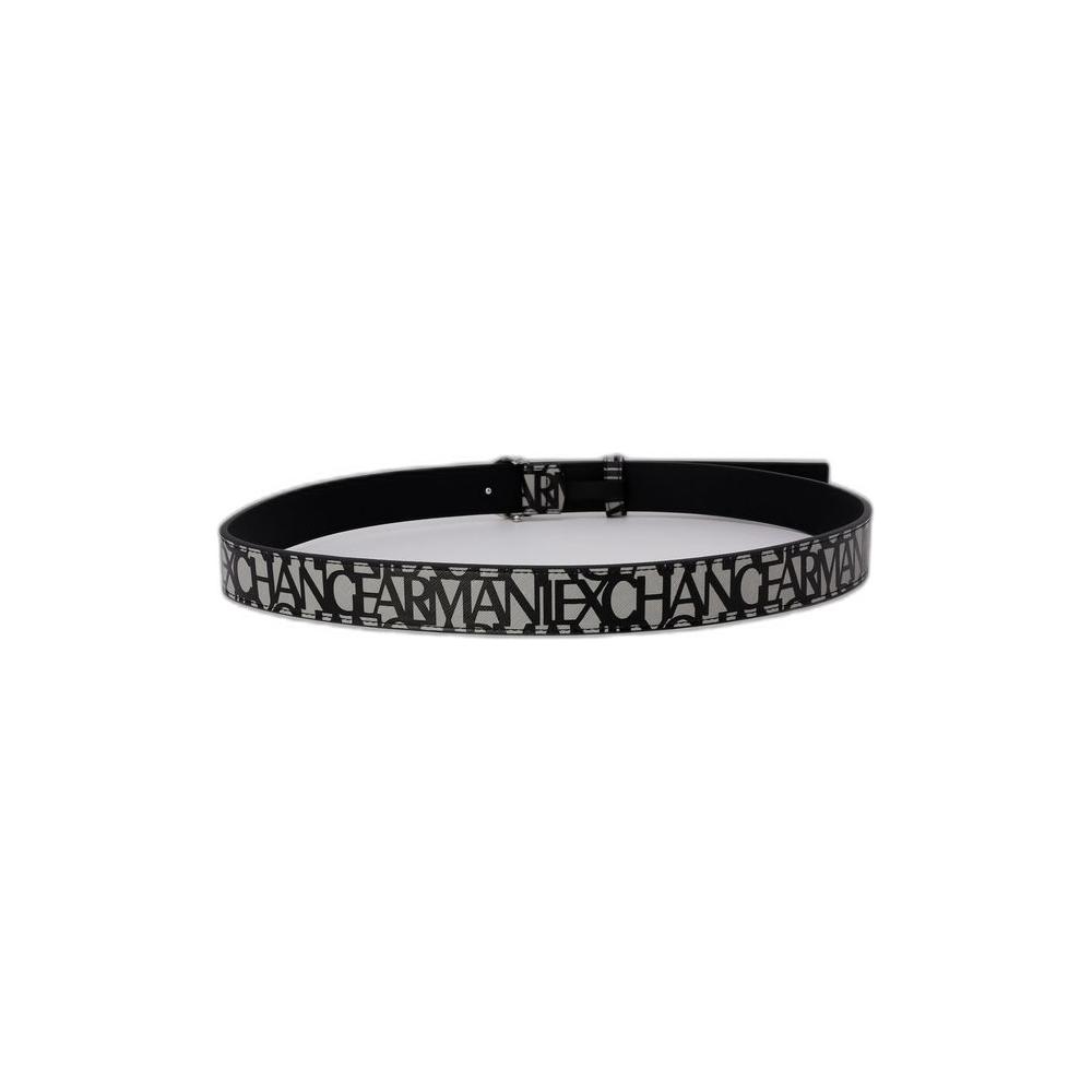 Armani Exchange Gray Polyester Belt Armani Exchange Dark Slate Gray