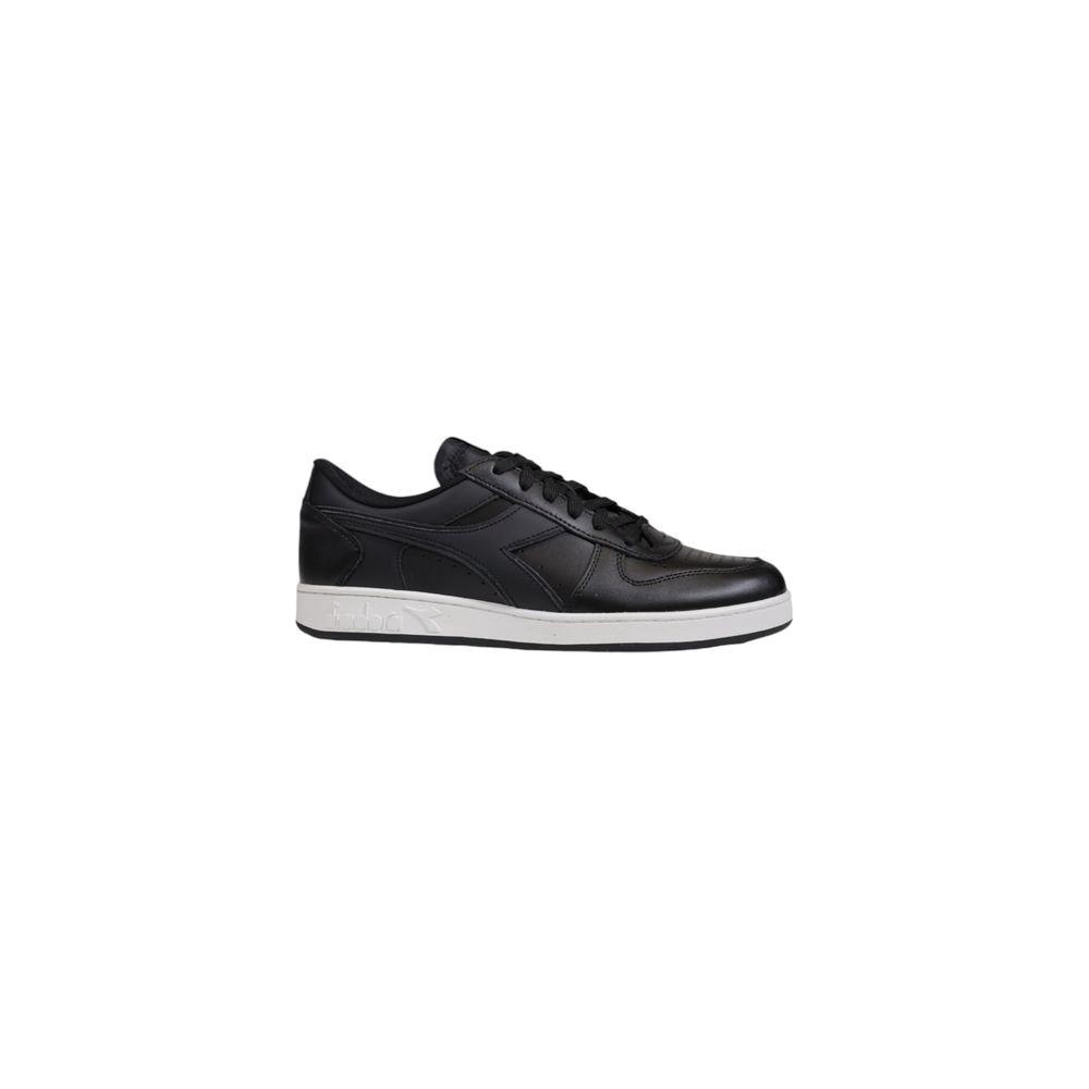Diadora Black Leather Sneaker Diadora Light Gray