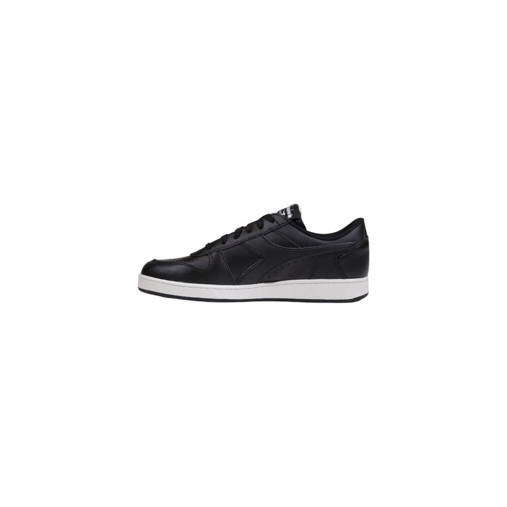 Diadora Black Leather Sneaker Diadora Light Gray