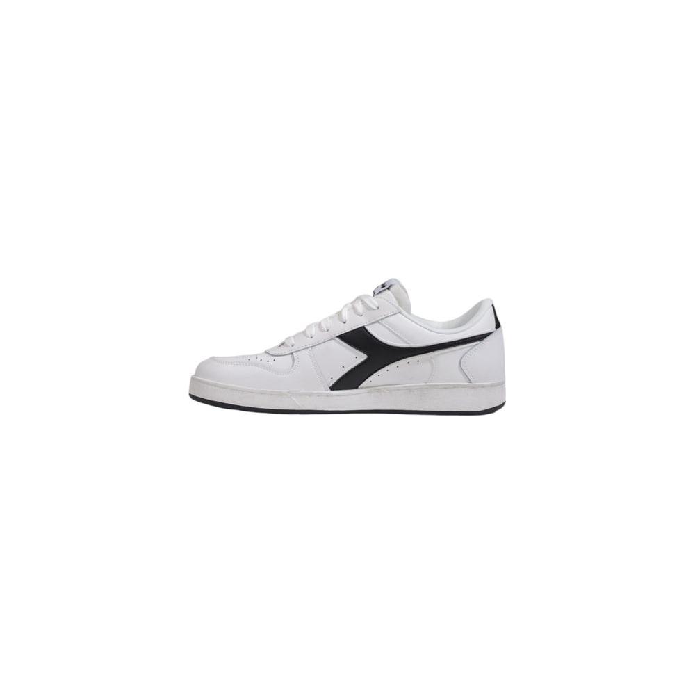 Diadora Black And White Leather Sneaker Diadora Light Gray