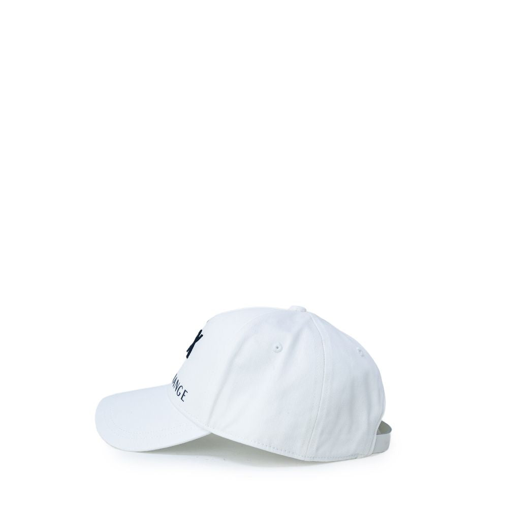Armani Exchange Cream Cotton Hats & Cap Armani Exchange Lavender