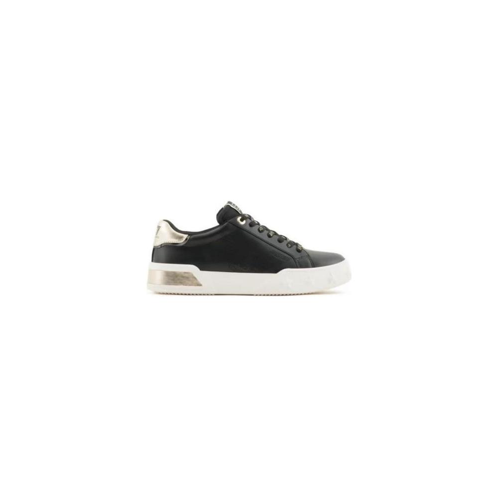 EA7 Emporio Armani Black And White Polyester Sneaker EA7 Emporio Armani Dark Slate Gray