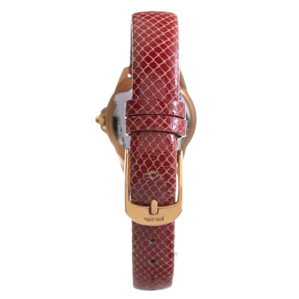 Folli Follie Red Leather Dress Watch