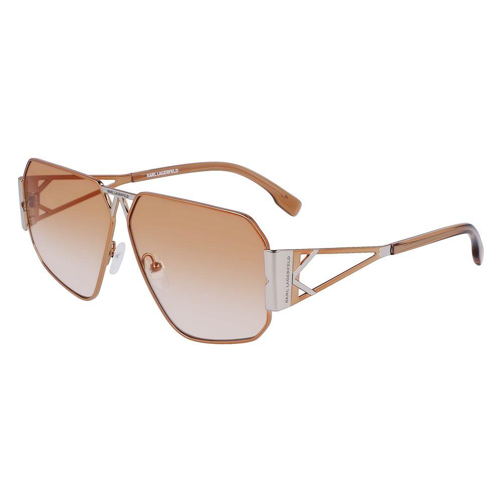 Karl Lagerfeld Gray Metal Sunglasses Karl Lagerfeld Tan