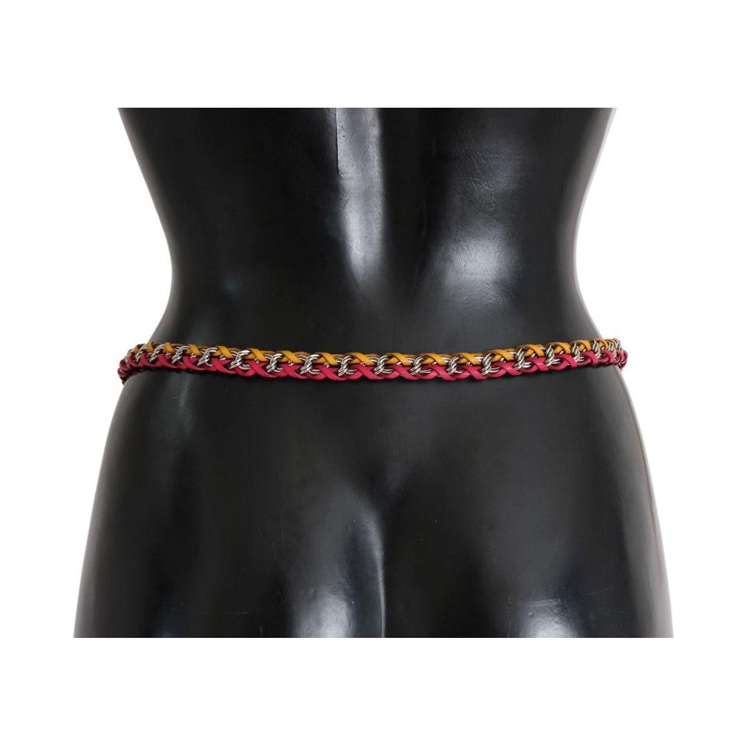 Dolce & Gabbana Elegant Multicolor Crystal-Embellished Belt Belt Dolce & Gabbana Dark Slate Gray