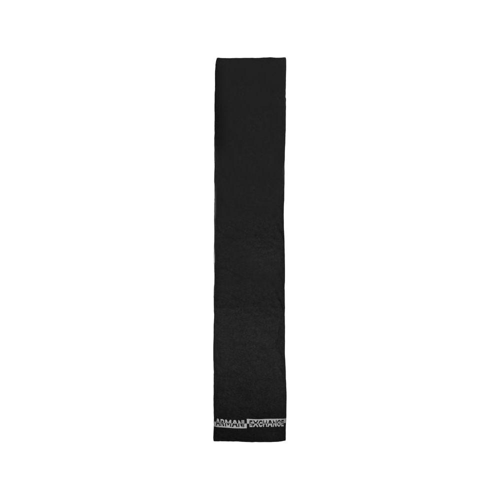 Armani Exchange Black Polyamide Scarf Armani Exchange Black