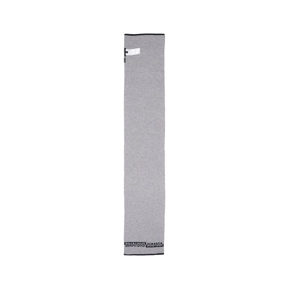 Armani Exchange Black Polyamide Scarf Armani Exchange Gray