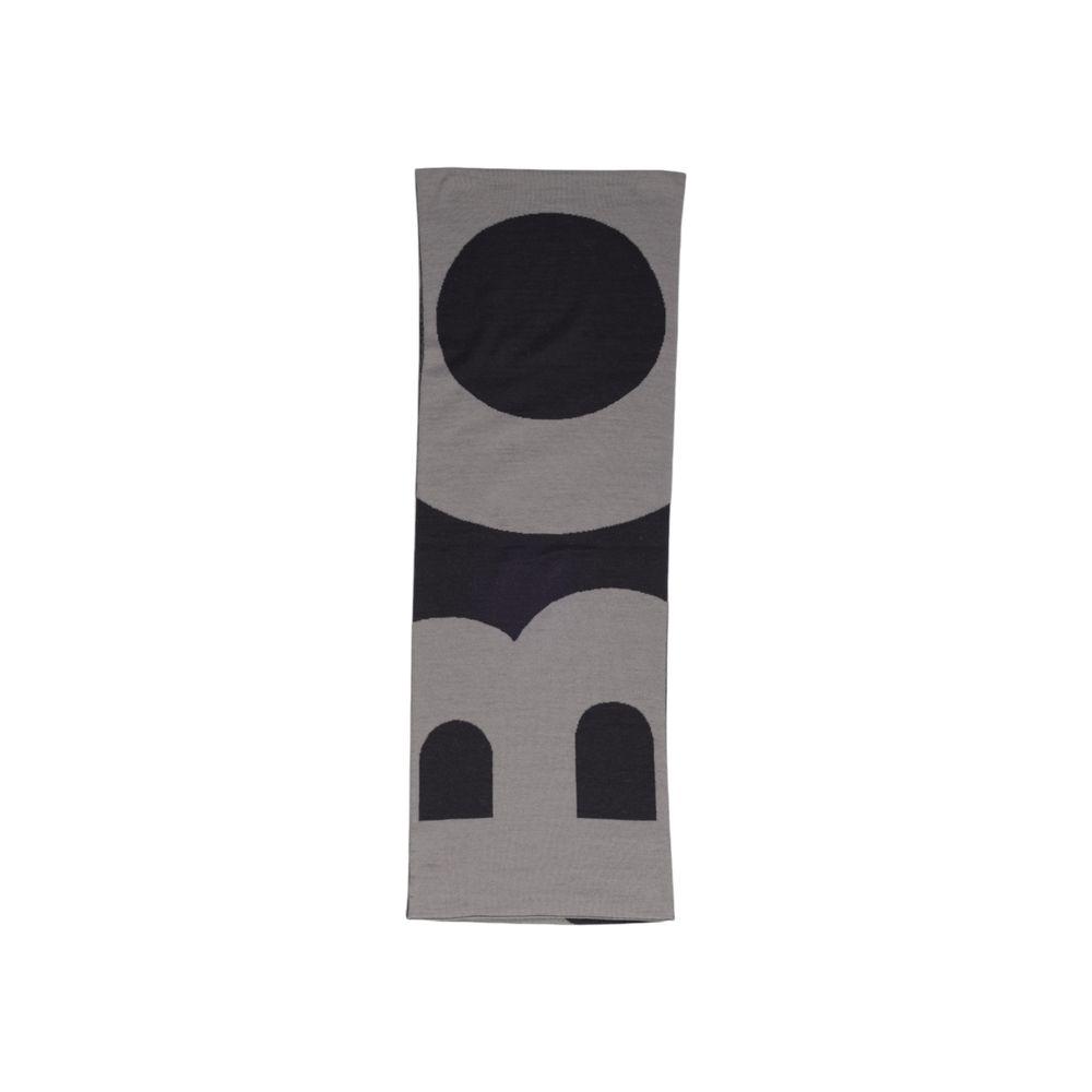 Hugo Boss Black Wool Scarf Hugo Boss Slate Gray