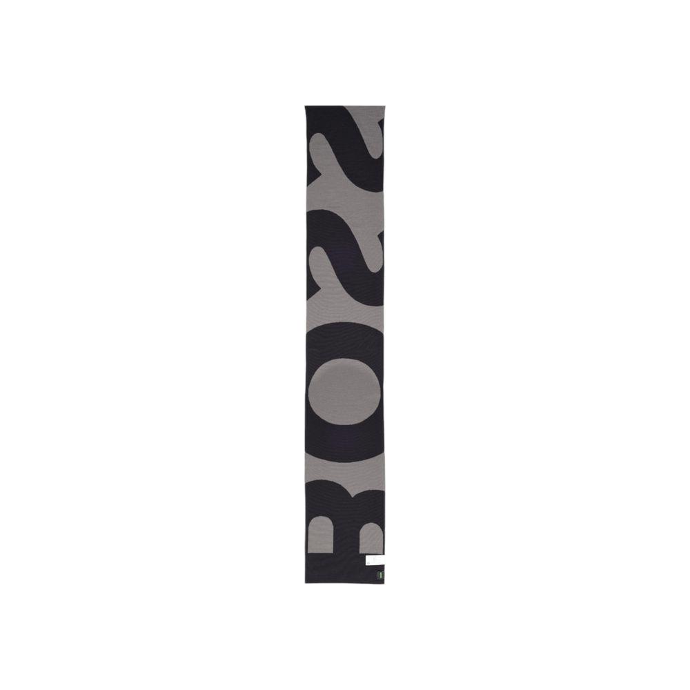 Hugo Boss Black Wool Scarf Hugo Boss Dark Slate Gray