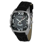 Chronotech Black Leather Watch CHCT7677M02AC