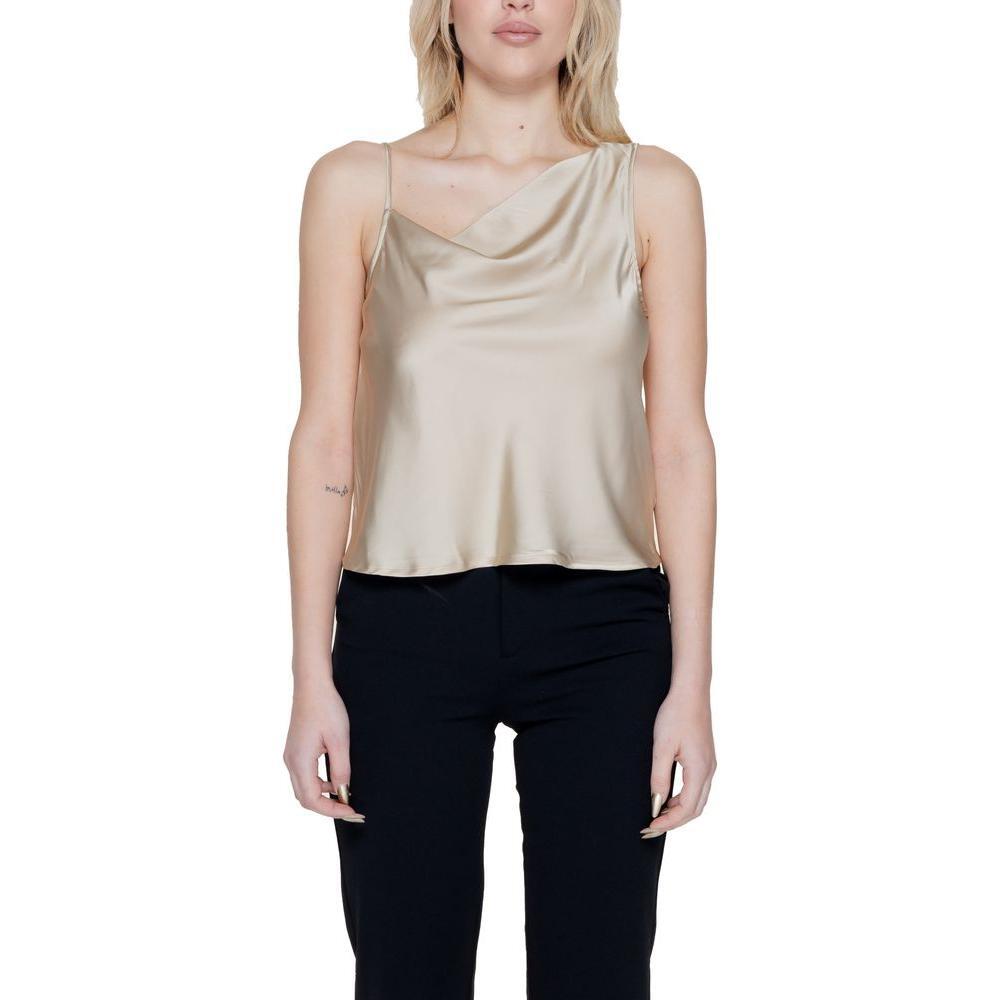 Only Only Gold Polyester Tops & T-Shirt ON-14219000155-IT42|M 1728,71956299936,Clothing,Gold,IT42|M,New with tags,Only,Tops & T-Shirts - Women - Clothing,Women,Women - Clothing