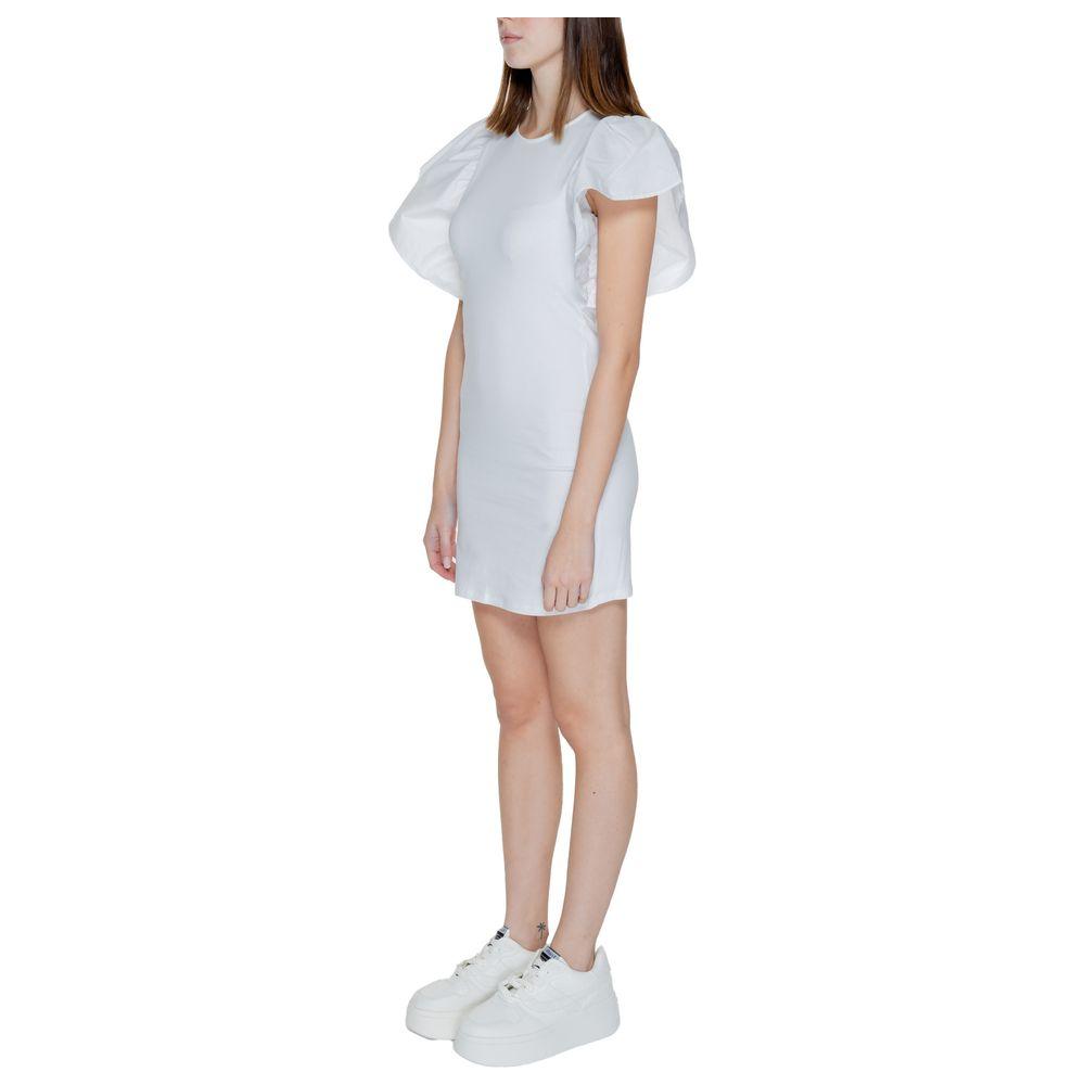 Only White Cotton Dress Only Gray