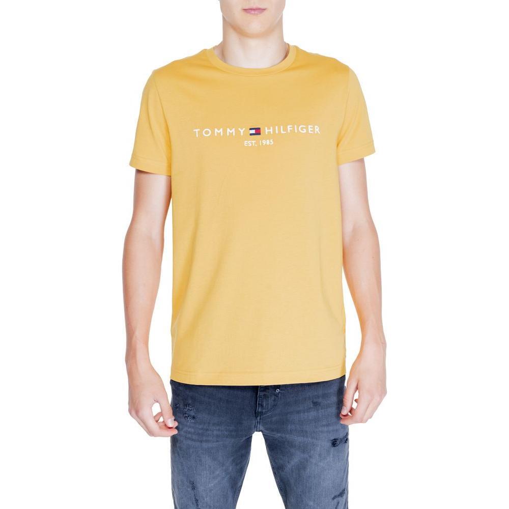 Tommy Hilfiger Tommy Hilfiger Yellow Cotton T-Shirt TO-14571600135-IT48 | L 1728,71956299936,Clothing,IT48 | L,Men,Men - Clothing,New with tags,T-Shirts - Men - Clothing,Tommy Hilfiger,Yellow