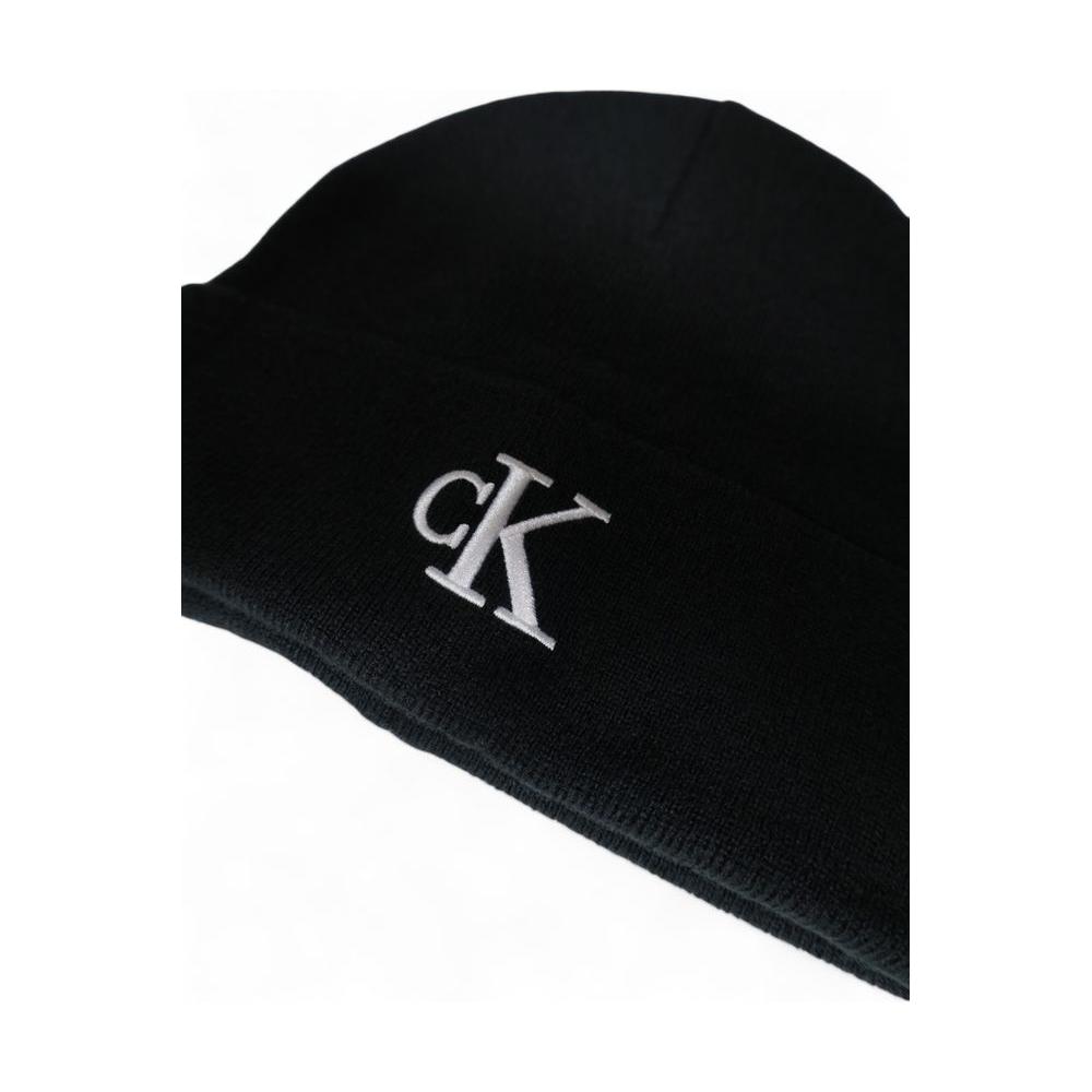 Calvin Klein Black Recycled Polyester Hats & Cap Calvin Klein Black