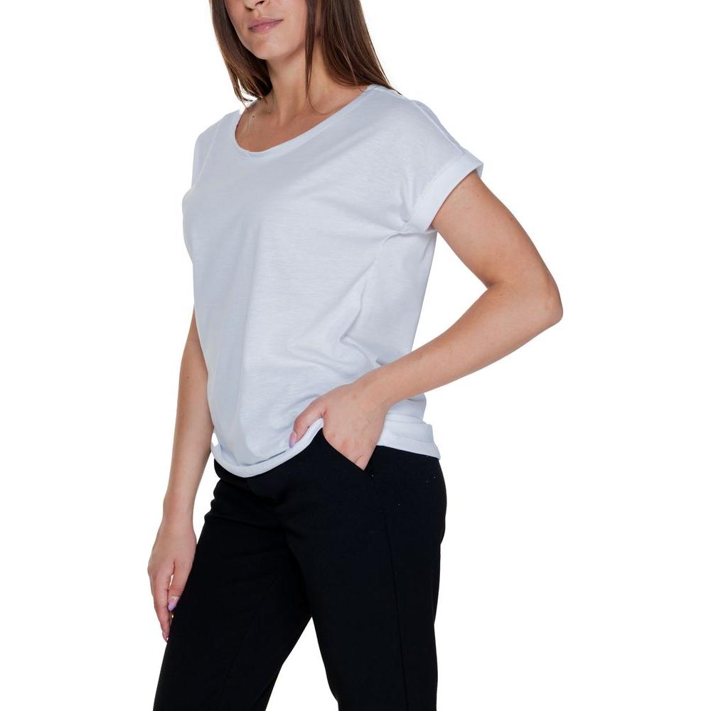 Vila Clothes White Cotton Tops & T-Shirt Vila Clothes Black