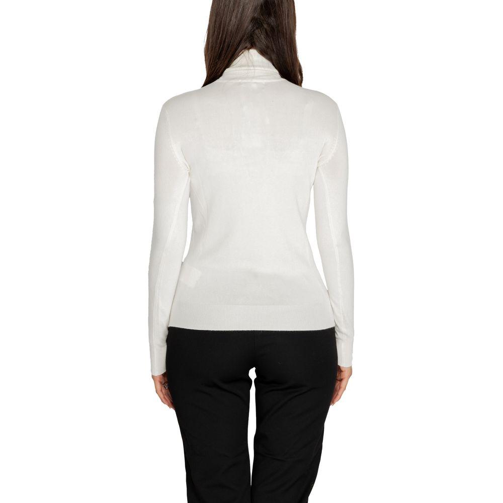 Guess White Viscose Sweater Guess Light Gray