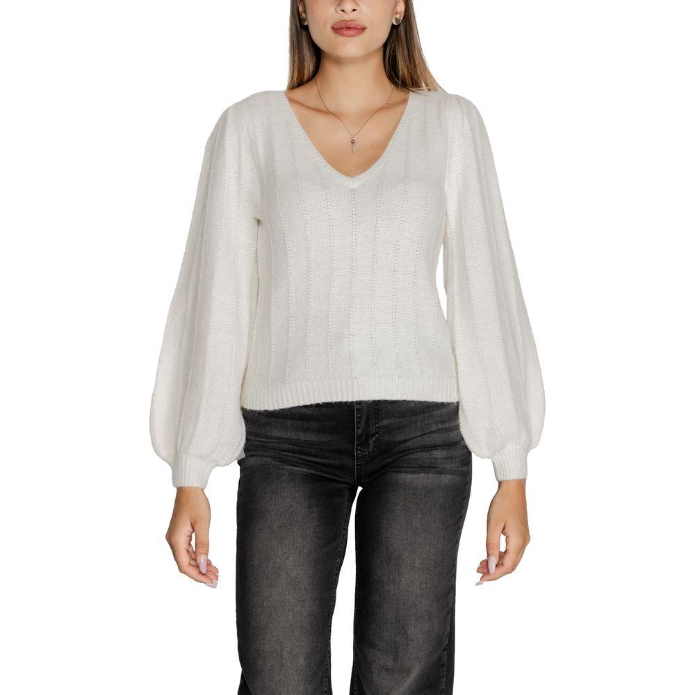 Guess White Polyester Sweater Guess Dark Slate Gray