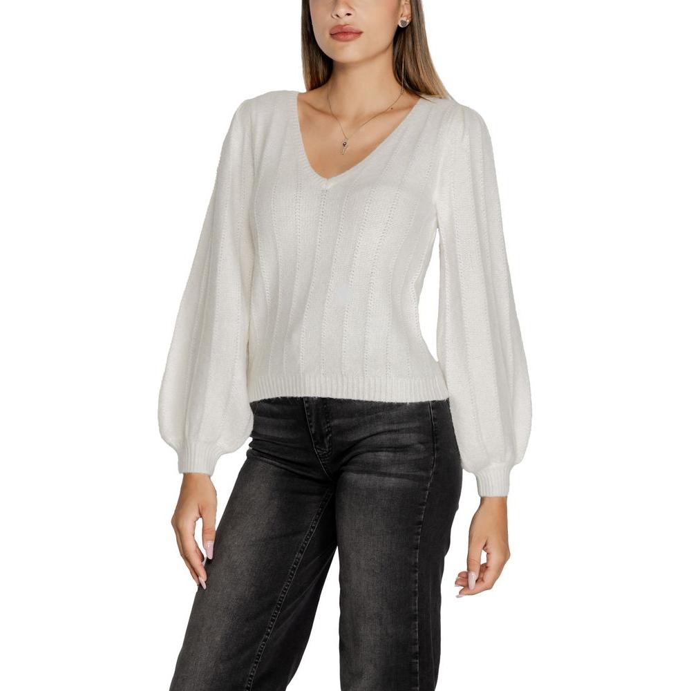 Guess White Polyester Sweater Guess Dark Slate Gray