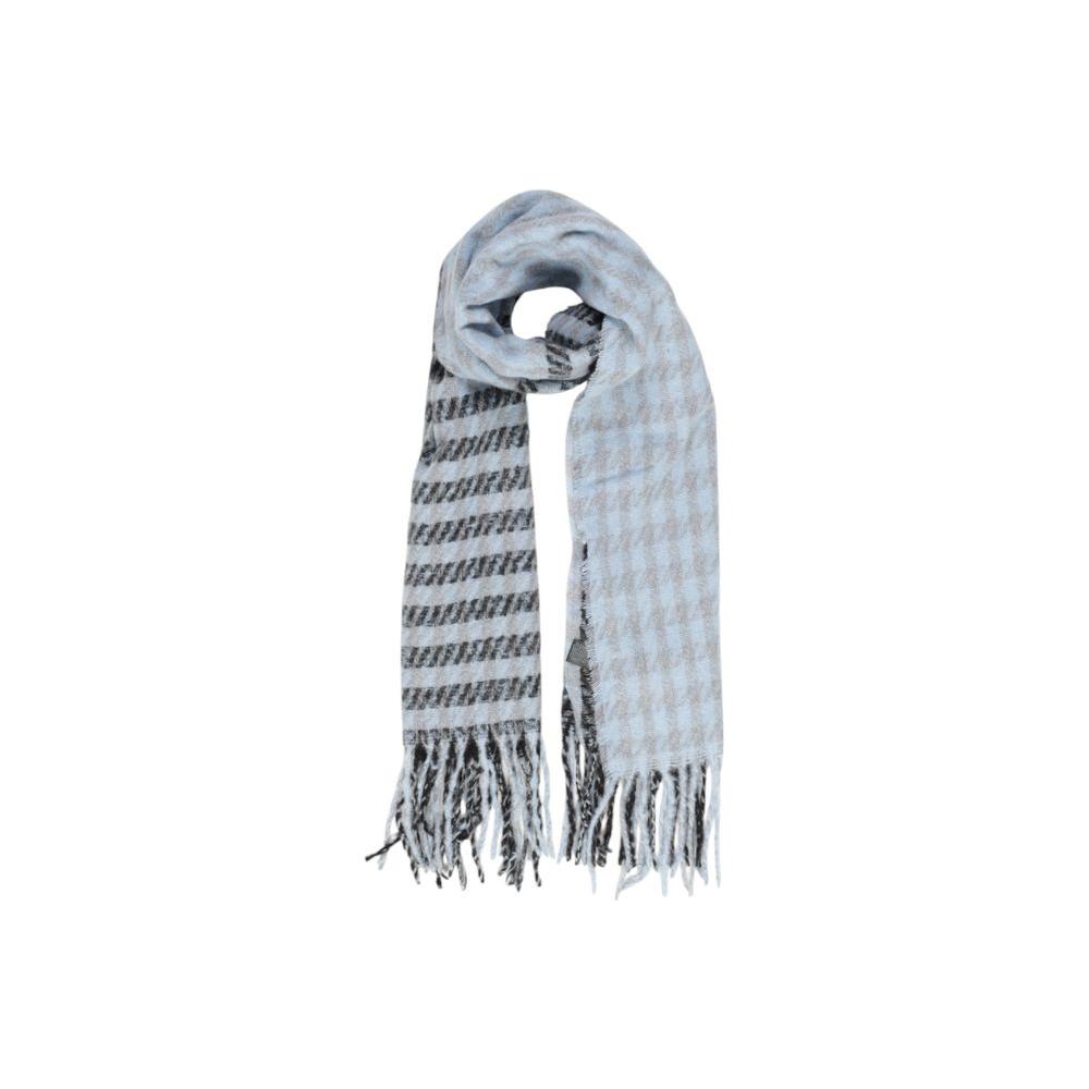 Only Blue Recycled Polyester Scarf Only Gray