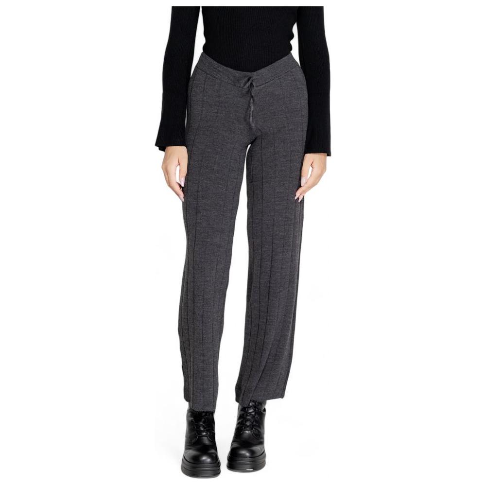 Only Gray Acrylic Jeans & Pant Only Dark Slate Gray