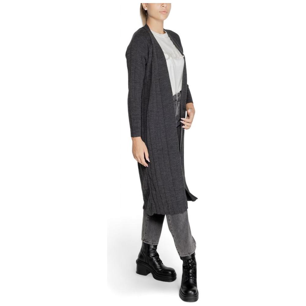 Only Gray Acrylic Cardigan Only Light Gray