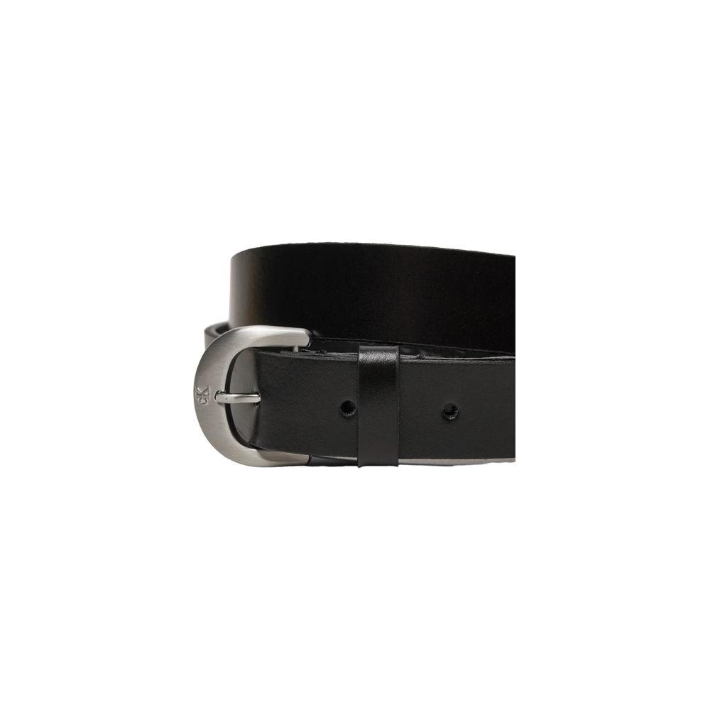 Calvin Klein Jeans Black Leather Belt Calvin Klein Jeans Black