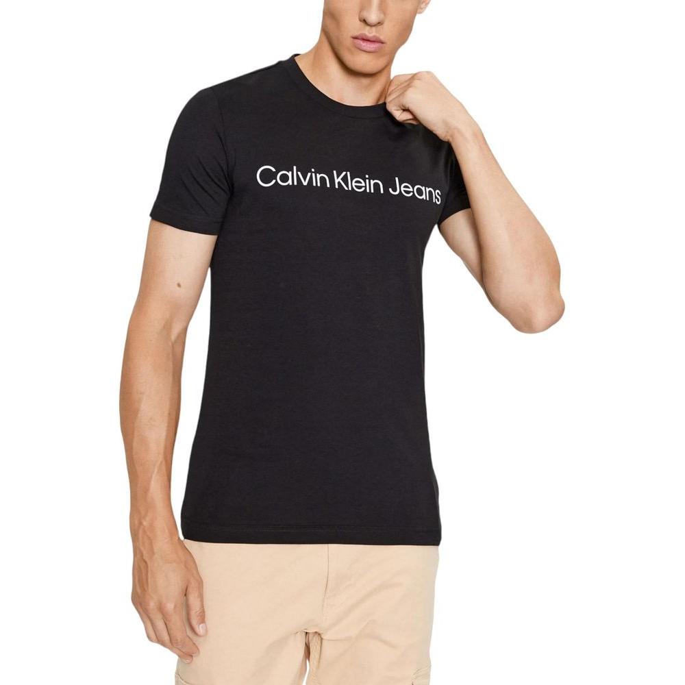 Calvin Klein Jeans Black Cotton T-Shirt