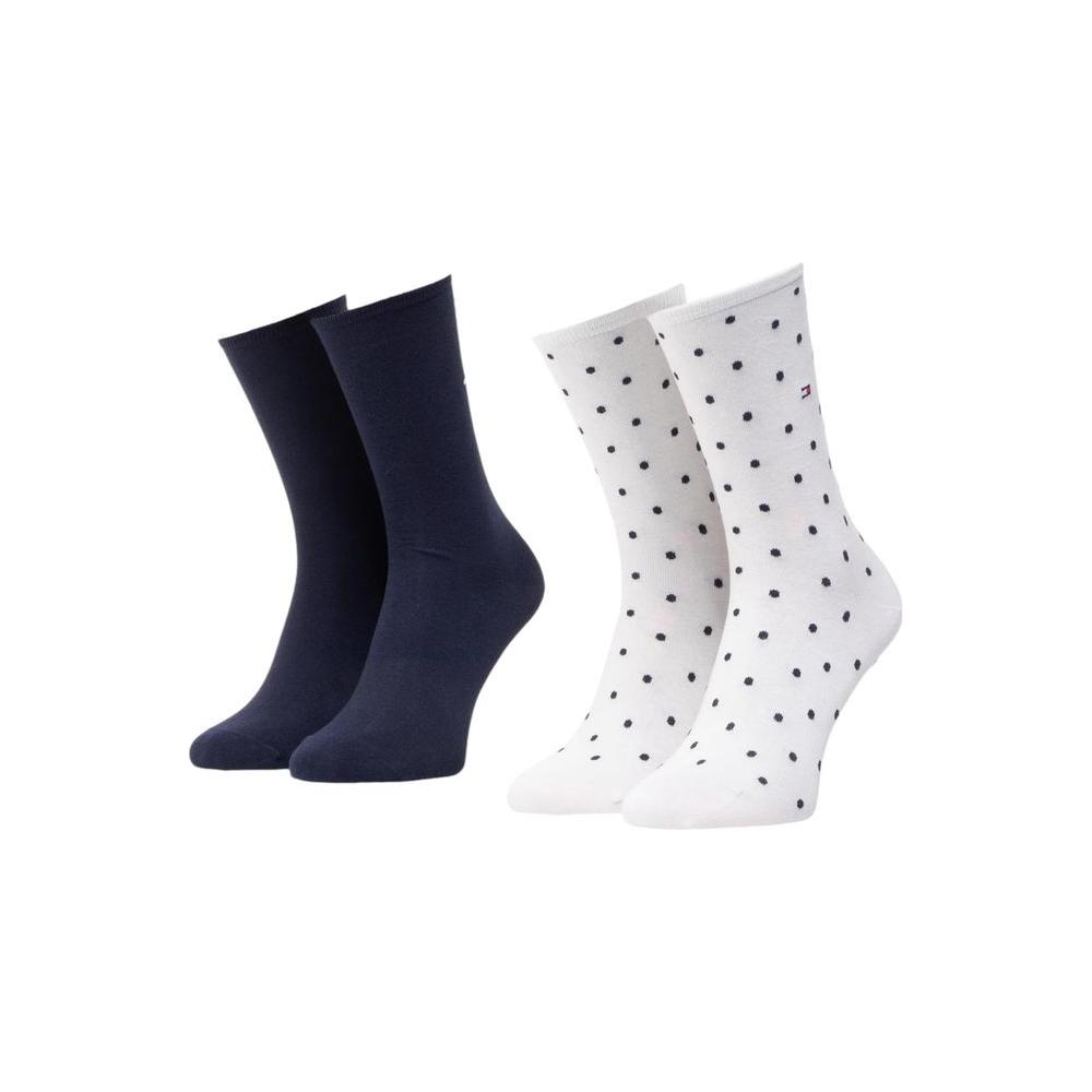 Tommy Hilfiger White Cotton Tights & Sock Tommy Hilfiger Light Gray