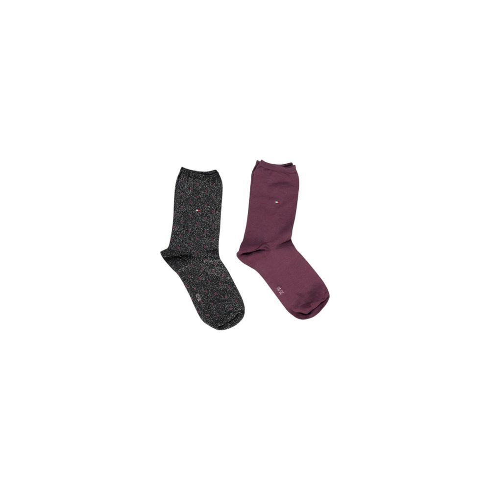 Tommy Hilfiger Black Cotton Tights & Sock Tommy Hilfiger Dark Slate Gray
