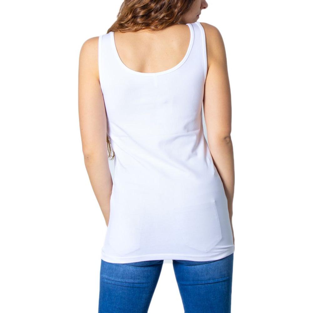 Only White Cotton Tops & T-Shirt Only Antique White