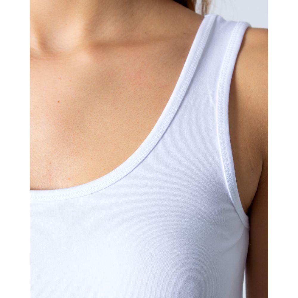 Only White Cotton Tops & T-Shirt Only Light Gray