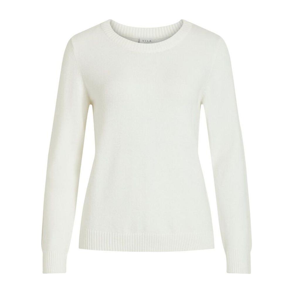 Vila Clothes White Viscose Sweater Vila Clothes Beige