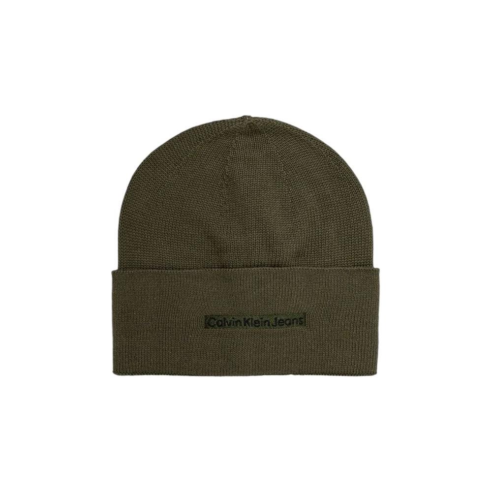 Calvin Klein Jeans Green Cotton Hats & Cap Calvin Klein Jeans Dark Slate Gray