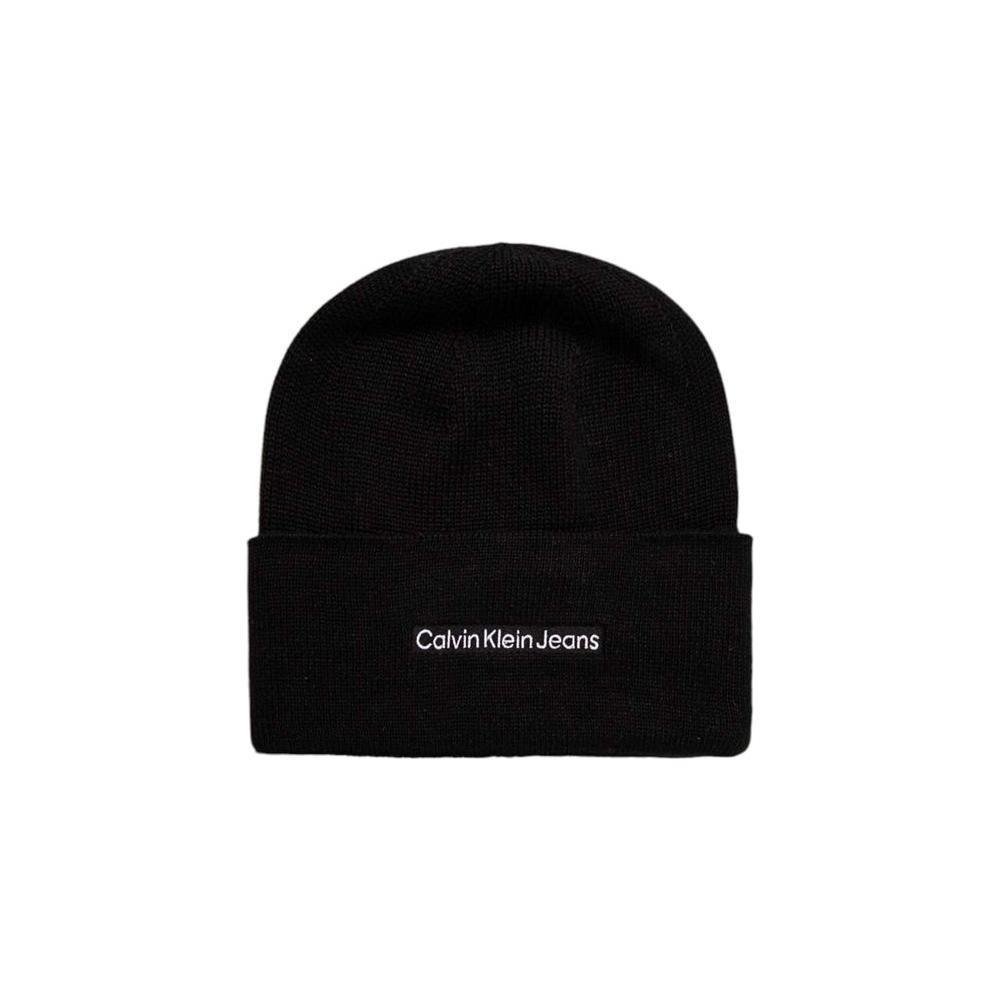 Calvin Klein Jeans Black Cotton Hats & Cap Calvin Klein Jeans Black