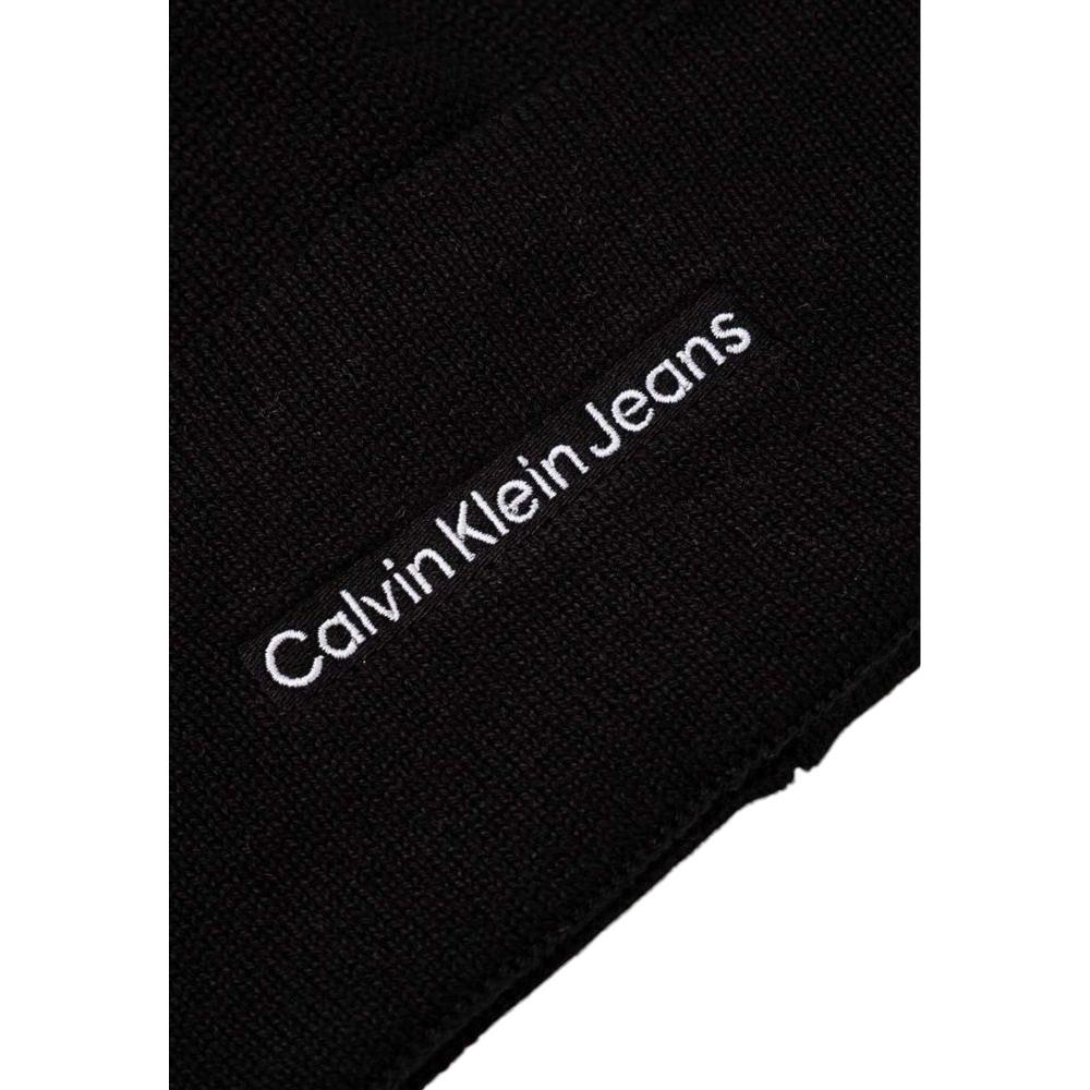 Calvin Klein Jeans Black Cotton Hats & Cap Calvin Klein Jeans Black