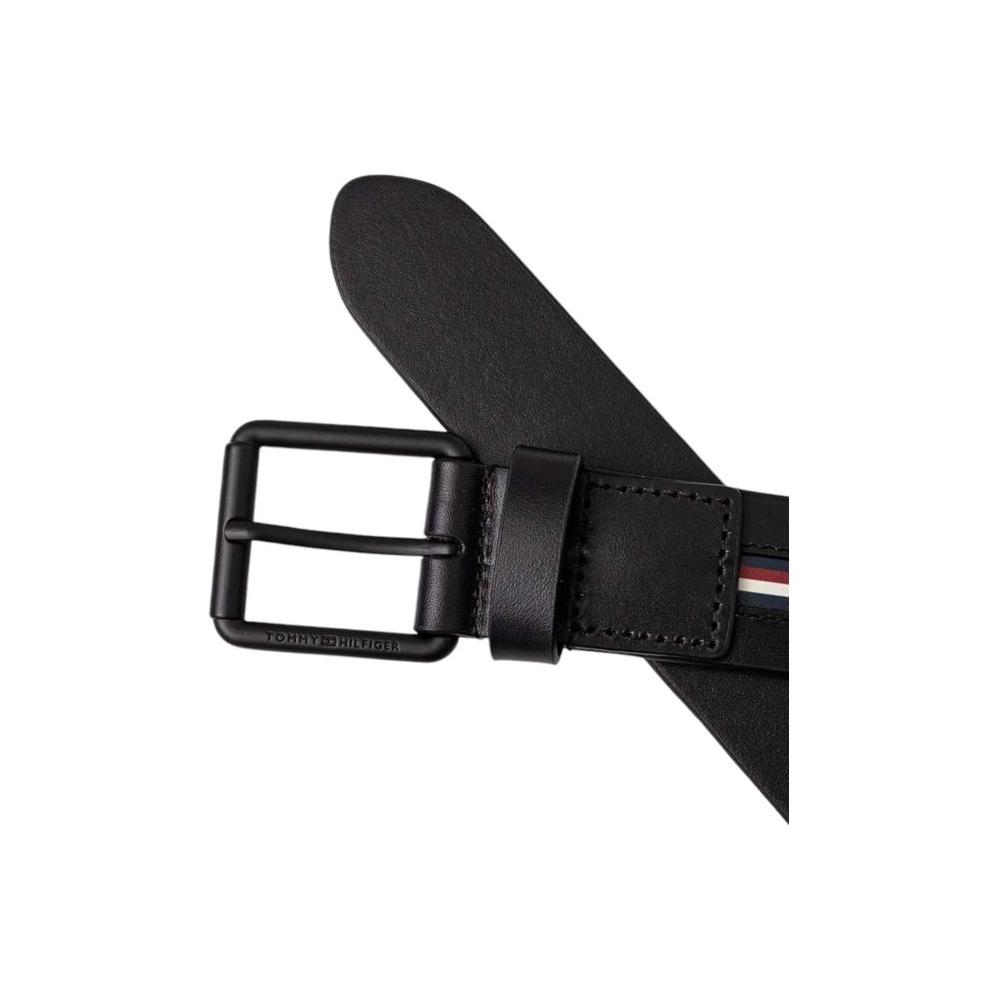 Tommy Hilfiger Black Leather Belt Tommy Hilfiger Dark Slate Gray
