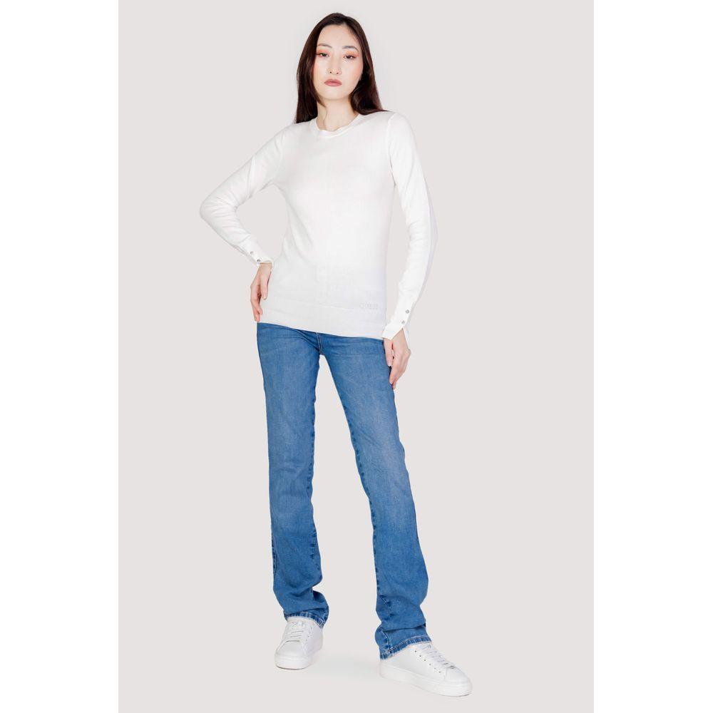 Guess White Cotton Tops & T-Shirt Guess Lavender