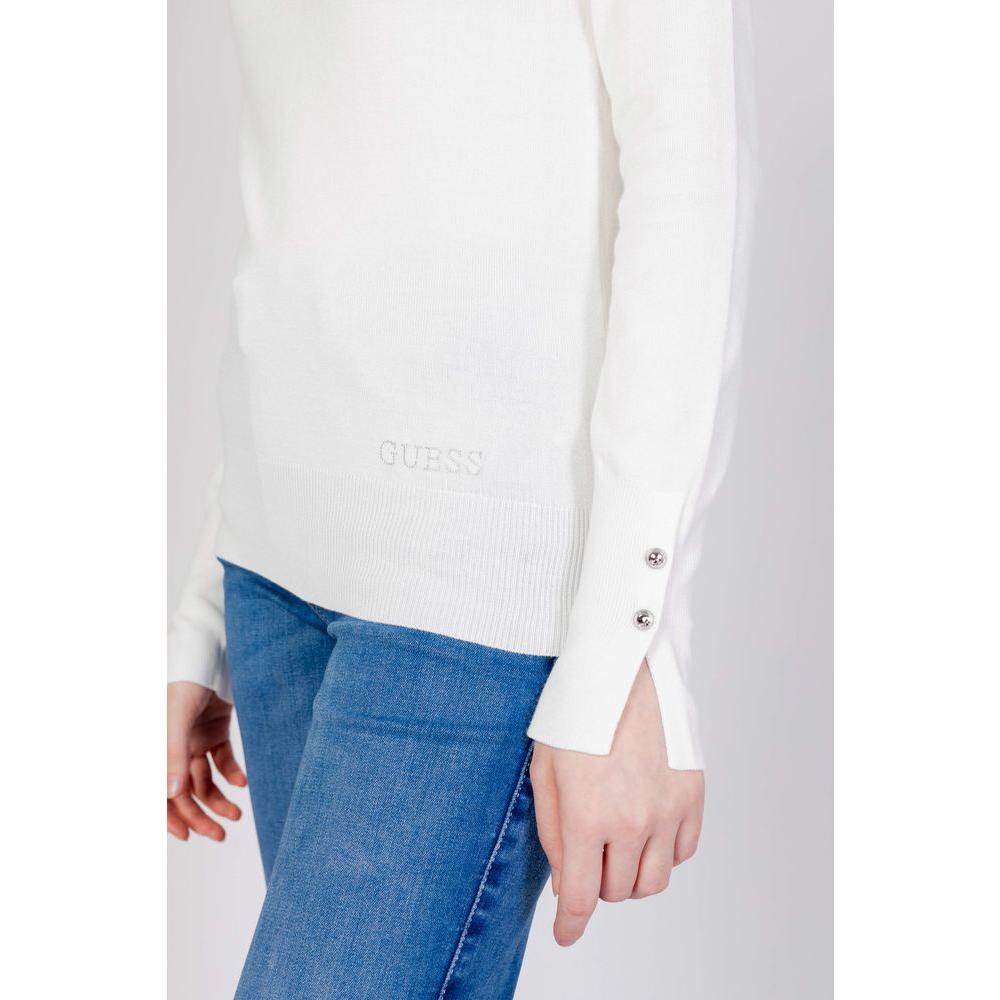 Guess White Cotton Tops & T-Shirt Guess Light Gray